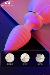 SMT1028 - Butt plug xoắn ốc gắn đuôi điều khiển từ xa qua APP