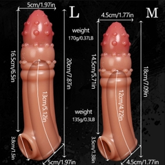 SMT2994 - Dương vật giả silicon rỗng ruột có bi nổi điều khiển từ xa