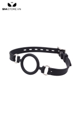SMT231 - Dụng cụ mở miệng ring gag với chất liệu silicon màu đen