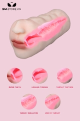 SMT2527 - Miệng giả silicon có hạt bi nổi bên trong dài 136mm