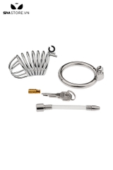 SMT863 - Khóa dương vật thép không gỉ dạng tấm phẳng thiết kế uốn lượn