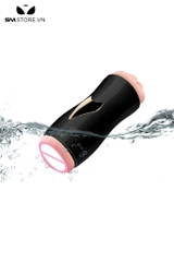 SMT1667 - Cốc thủ dâm 2 đầu miệng và âm đạo có đế dính tường