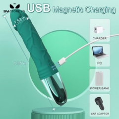 SMT1325 - Dương vật giả rung silicon mềm mại sạc USB dài 24cm