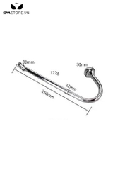 SMT121 - Anal hook chất liệu thép không gỉ thiết kế dài 17cm