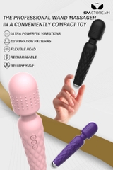 SMT2791 - Chày rung tình yêu có gai mềm dài 205mm xoay 360 độ