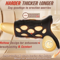 SMT2833 - Vòng đeo tinh hoàn silicon có 10 tần số và lỗ thoáng khí