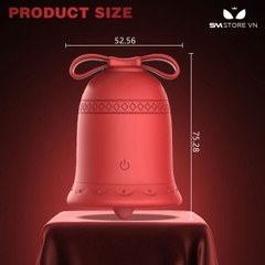 SMT1561 - Máy rung hút 10 tần số có lưỡi liếm hình chuông đỏ