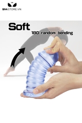 SMT2927 - Butt plug anal huge silicon có 8 tầng siêu to dài 16.5cm