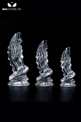 SMT1344 - Dương vật giả rồng silicon trong suốt có 3 kích thước