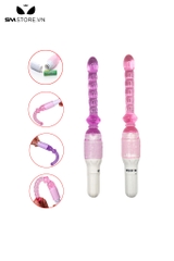 SMT529 - Máy rung hậu môn uốn cong 360 độ với chuỗi hạt màu hồng