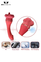 SMT2283 - Máy rung 2 đầu dương vật và lưỡi liếm có 10 chế độ