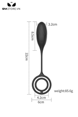 SMT1200 - Máy rung nòng nọc có vòng đeo dương vật và 10 tần số