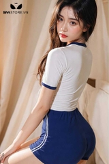 SMS561 - Bộ đồ ngủ quần áo ôm body cosplay học sinh quyến rũ sexy