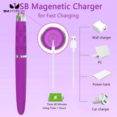 SMT1133 - Bút kích điện có 10 chế độ rung có thể uốn cong dùng sạc