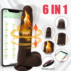 SMT2279 - Dương vật giả Châu Phi rung thụt điều khiển từ xa dài 21.5cm