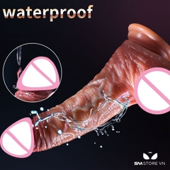 SMT1626 - Dương vật giả silicon có gân xanh và dính tường dài 21.5cm