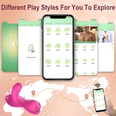 SMT2008 - Máy rung hậu môn silicon có 9 chế độ điều khiển qua APP