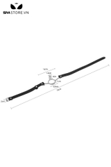 SMT225 - Đồ bịt miệng ring gag cố định lưỡi với khóa cài sau