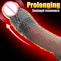 SMT2316 - Bao cao su đôn rên có quai đeo và rung dài 6cm