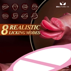 SMT2715 - Dương vật giả rung thụt liếm và sưởi ấm điều khiển xa