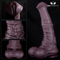 SMT2275 - Dương vật giả Châu Phi khủng lồ có bìu đế dính tường