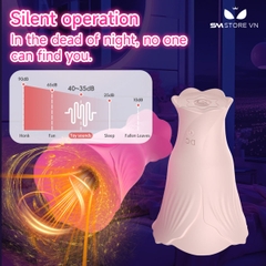 SMT2604 - Máy rung hút ngực hình bông hoa dài 7cm sạc điện