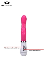 SMT2051 - Máy rung tai thỏ silicon mềm dẻo có 8 chế độ dài 26cm