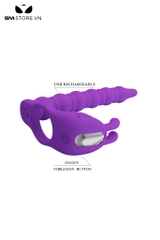 SMT2578 - Vòng đeo dương vật mix kèm que hậu môn dài 148mm