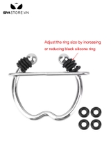 SMT2249 - Vòng đeo dương vật inox có thể điều chỉnh và 3 kích cỡ