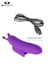 SMT2766 - Ngón tay rung hình con ốc sên sạc điện dài 10cm