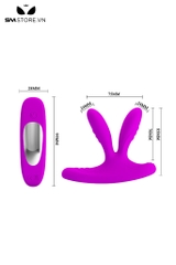 SMT1498 - Trứng rung 2 đầu Pretty Love điều khiển từ xa dài 85mm