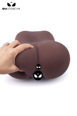 SMT2701 - Mông giả nguyên khối nâu đen dài 21cm chất liệu silicon