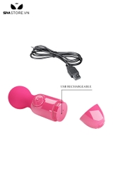SMT1836 - Chày rung mini silicon Pretty Love có núm xoay dài 12cm