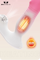 SMT1024 -  Dương vật giả silicon rung thụt điều khiển qua APP sạc pin