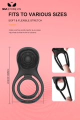 SMT2446 - Vòng đeo dương vật hình bông hoa hồng đường kính 58mm