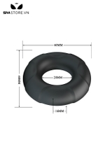 SMT801 - Vòng đeo dương vật silicon màu đen đường kính 60mm