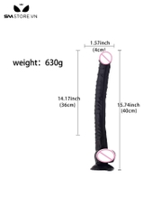 SMT1660 - Dương vật giả siêu dài 40cm có gân nổi đế dính tường