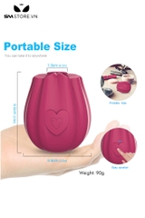 SMT2290 - Máy rung hút hình bông hoa hồng có 10 chế độ dài 6.5cm