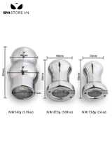 SMT2473 - Dụng cụ thụt rửa hậu môn âm đạo bằng inox nút hậu môn rỗng