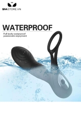 SMT1566 - Máy rung 10 tần số hậu môn mix vòng đeo dương vật