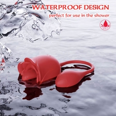 SMT2285 - Trứng rung bông hoa hồng có 12 tần số dài 278mm