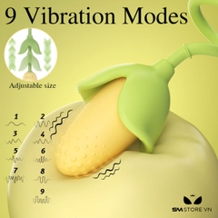 SMT2229 - Trứng rung silicon ngụy trang bắp ngô vàng dài 18.9cm