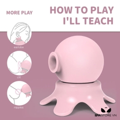 SMT1551 - Máy rung hút ngụy trang con bạch tuộc có 7 chế độ liếm