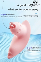 SMT1862 - Máy rung âm đạo có lưỡi với 10 chế độ điều khiển xa