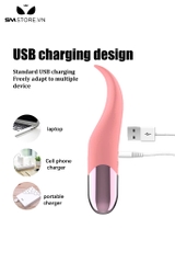 SMT1978 - Lưỡi rung tình yêu có 10 chế độ dài 16.1cm sạc điện