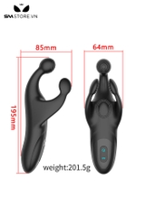 SMT2834 - Máy thủ dâm cho nam có 10 tần số dài 195mm sạc điện