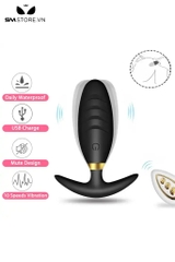 SMT370 - Đồ chơi hậu môn anal phay silicon điều khiển từ xa mini