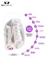 SMT2433 - Cốc thủ dâm rung 10 tần số Sakulove sạc điện dài 11.5cm