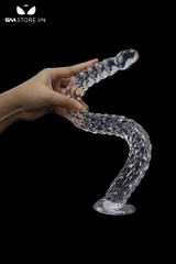 SMT2953 - Dương vật giả trong suốt vảy rồng có 3 kích thước