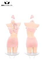 SMS658 - Bộ ngủ nữ tiếp viên cosplay ôm body xẻ tà gợi cảm sexy